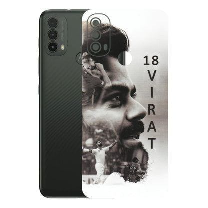 Motorola Phone Skins (All Models) - Virat Kohli Cricketer - Matte Finish (M-163) Motorola Moto E40