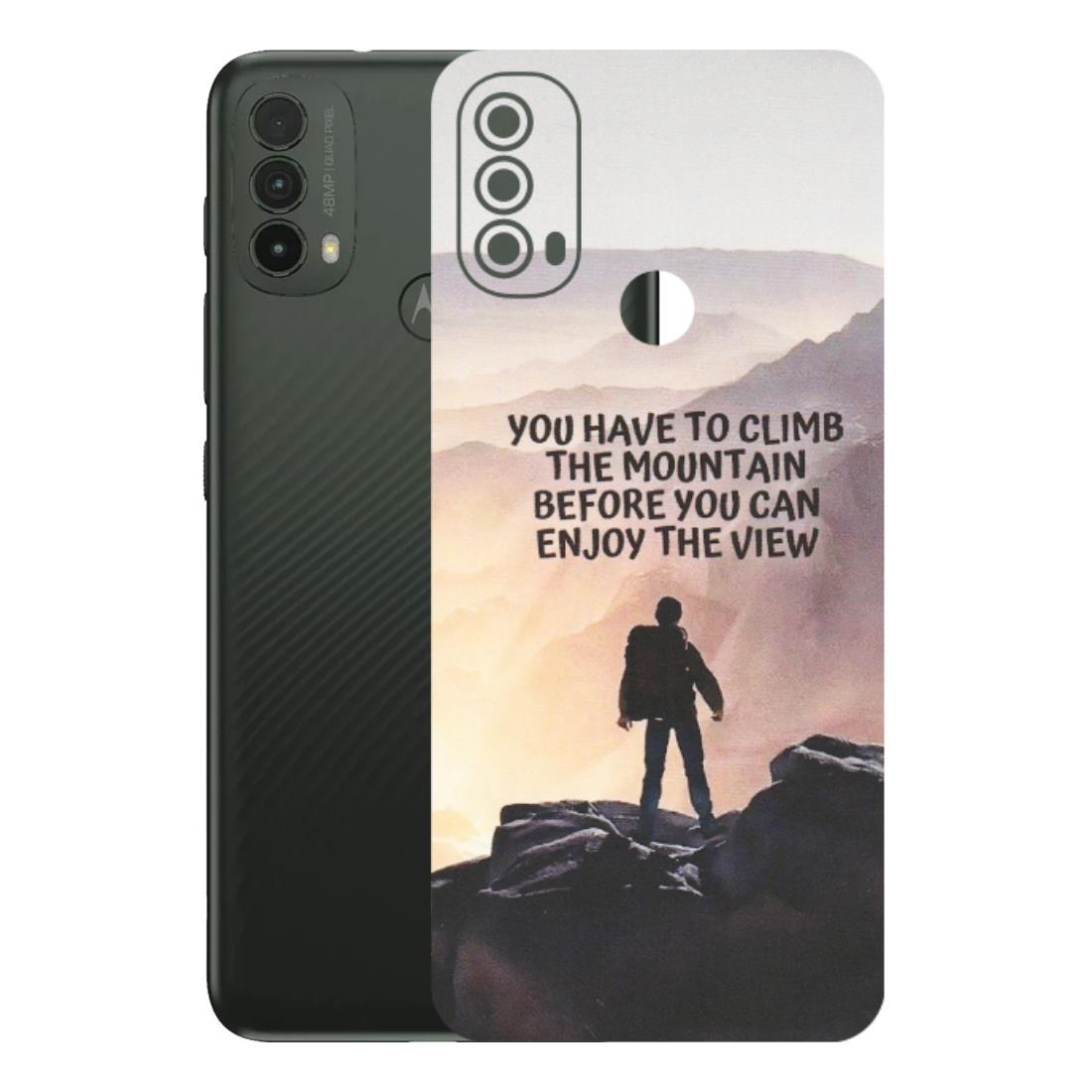 Motorola Phone Skins (All Models) - Motivational Hiking Mountain - Matte Finish (M-28) Motorola Moto E40