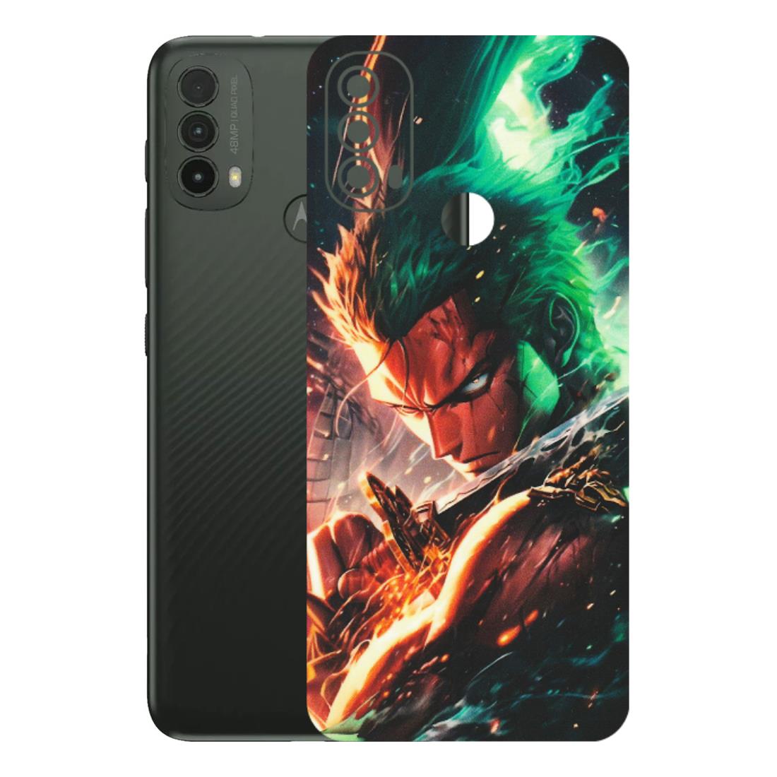 Motorola Phone Skins (All Models) - Anime Gojo Sword - Matte Finish (M-32) Motorola Moto E40