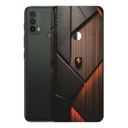 Motorola Phone Skins (All Models) - Lambo Beauty Wood Pattern Sober - Matte Finish (M-51) Motorola Moto E40