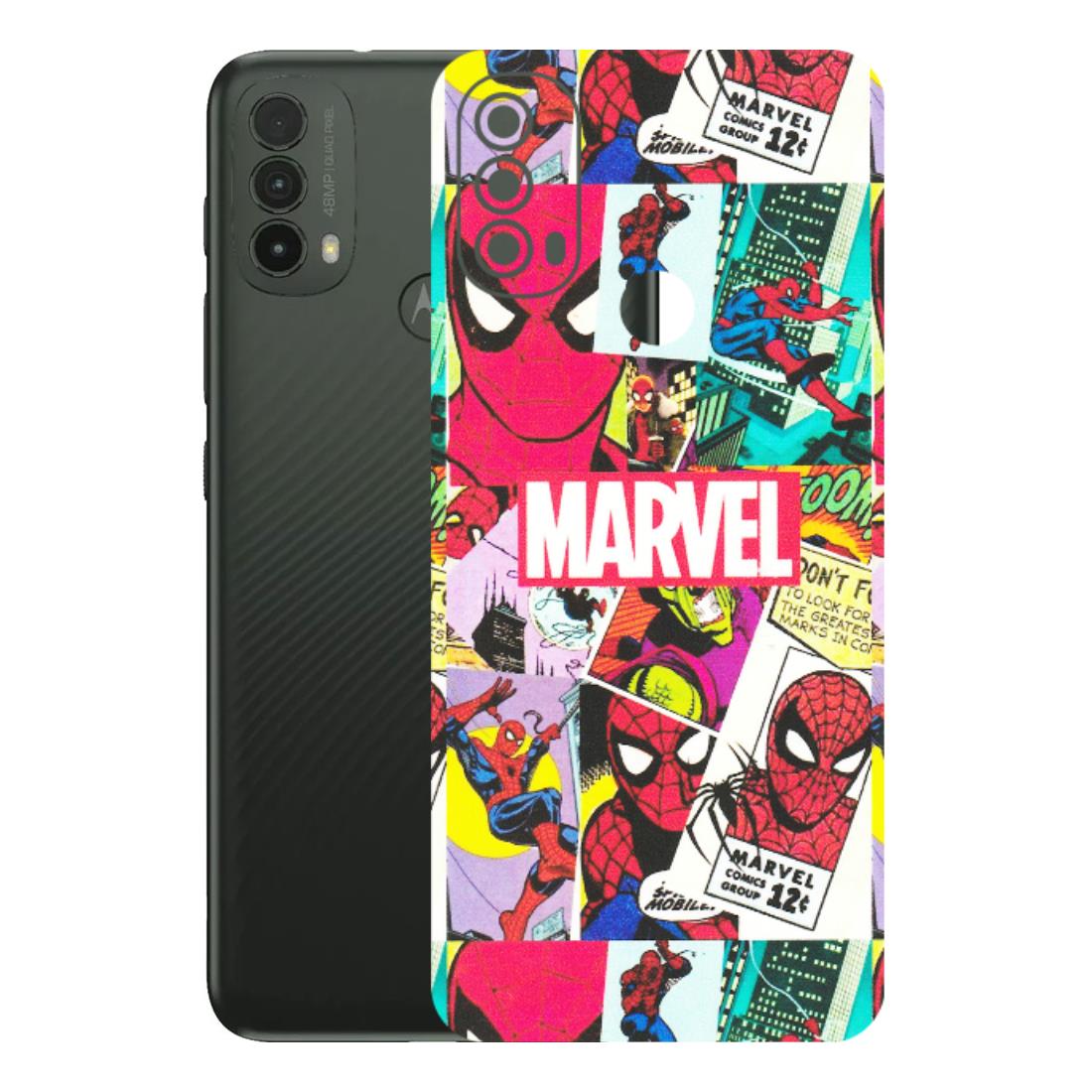Motorola Phone Skins (All Models) - Marvel Comic Spiderman Grafitti - Matte Finish (M-72) Motorola Moto E40