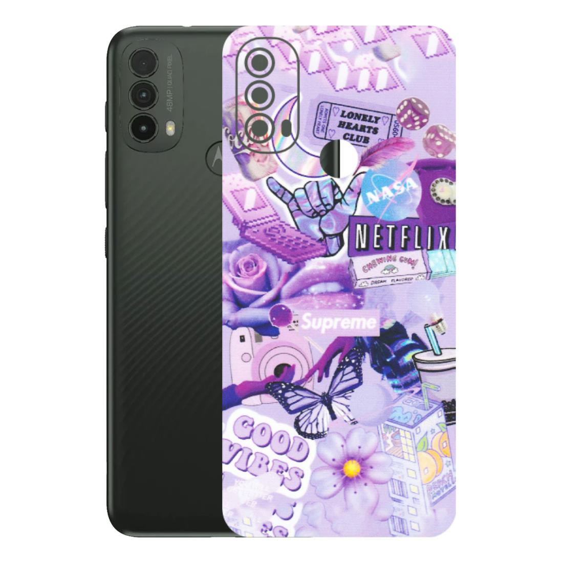 Motorola Phone Skins (All Models) - Supreme Purple Magic - Matte Finish (M-88) Motorola Moto E40