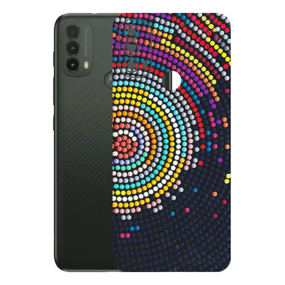 Motorola Phone Skins (All Models) - Rainbow Dot Mandala - Matte Finish (M-97) Motorola Moto E40