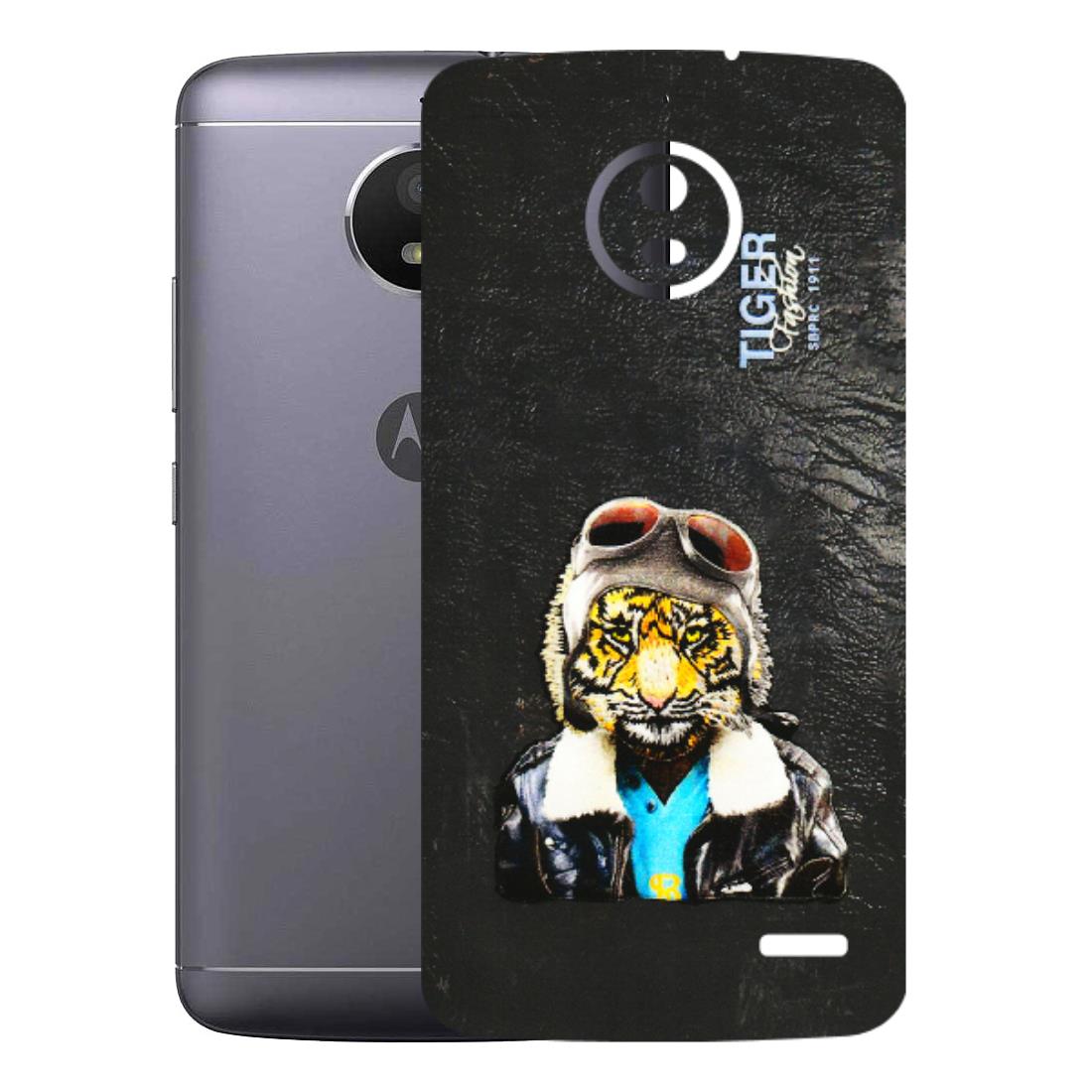 Motorola Phone Skins (All Models) - Rider Tiger - 3D Embossed Finish (L-113) Motorola Moto E4