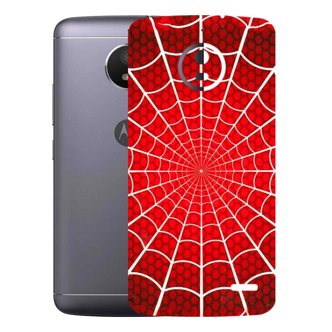 Motorola Phone Skins (All Models) - Classic Spidey Web - 3D Embossed Finish (L-115) Motorola Moto E4