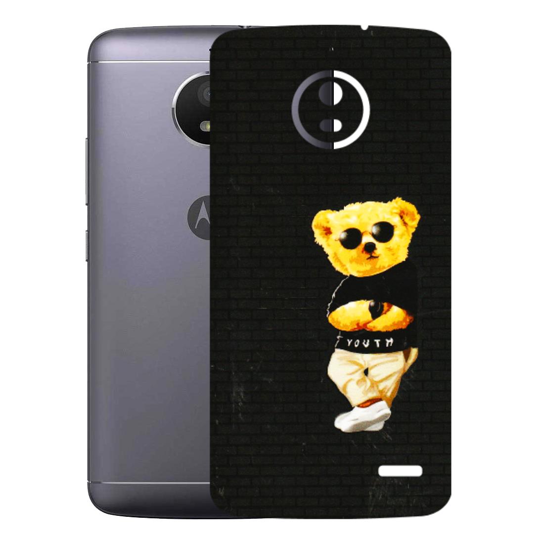 Motorola Phone Skins (All Models) - Classy Teddy Bear - 3D Embossed Finish (L-116) Motorola Moto E4