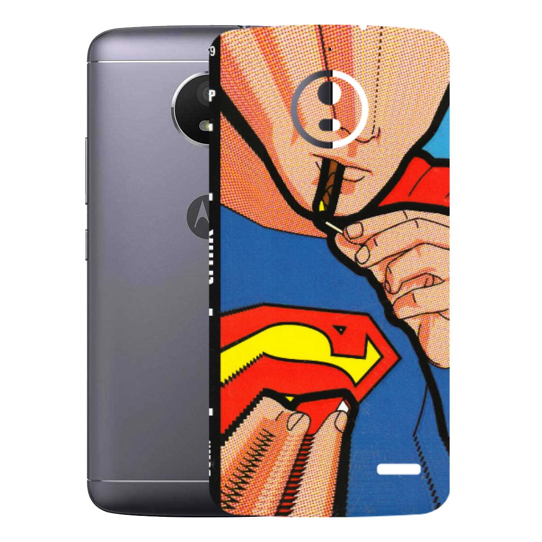Motorola Phone Skins (All Models) - Superman Sutta - 3D Embossed Finish (L-130) Motorola Moto E4