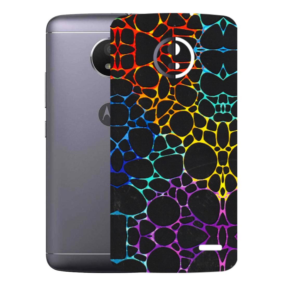 Motorola Phone Skins (All Models) - Abstract Art MultiColour - 3D Embossed Finish (L-133) Motorola Moto E4