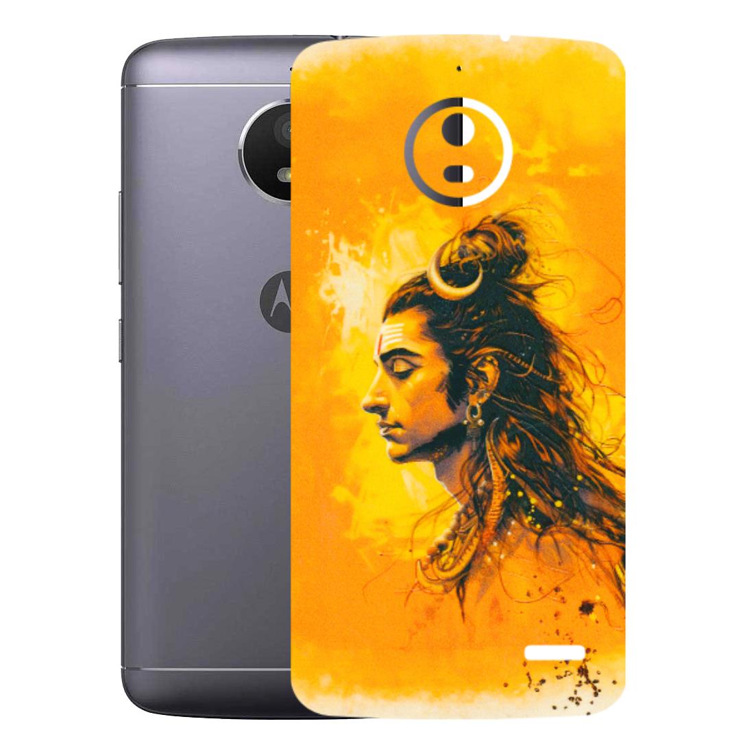 Motorola Phone Skins (All Models) - Shiv Shakti - 3D Embossed Finish (L-14) Motorola Moto E4