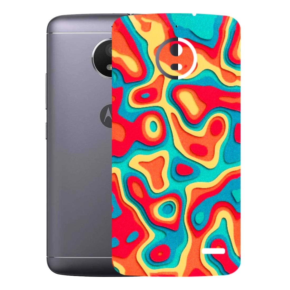 Motorola Phone Skins (All Models) - Abstract Swirl - 3D Embossed Finish (L-150) Motorola Moto E4