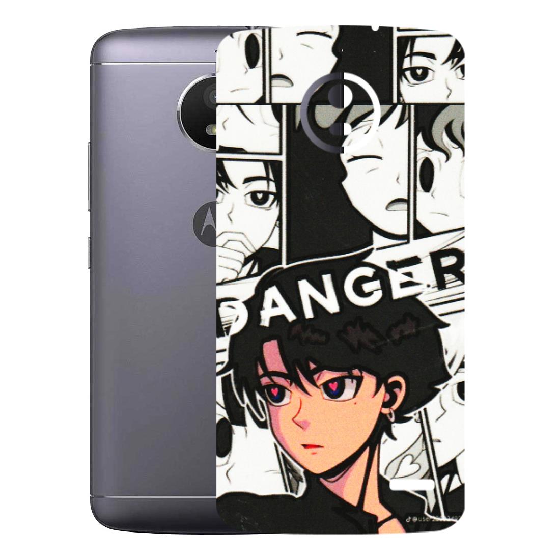 Motorola Phone Skins (All Models) - Danger Anime - 3D Embossed Finish (L-155) Motorola Moto E4