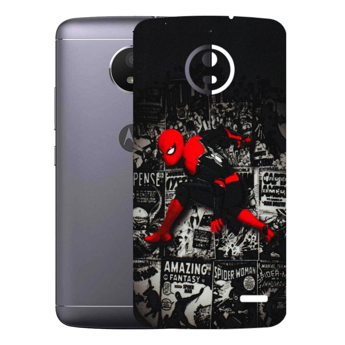 Motorola Phone Skins (All Models) - SpiderMan New - 3D Embossed Finish (L-162) Motorola Moto E4