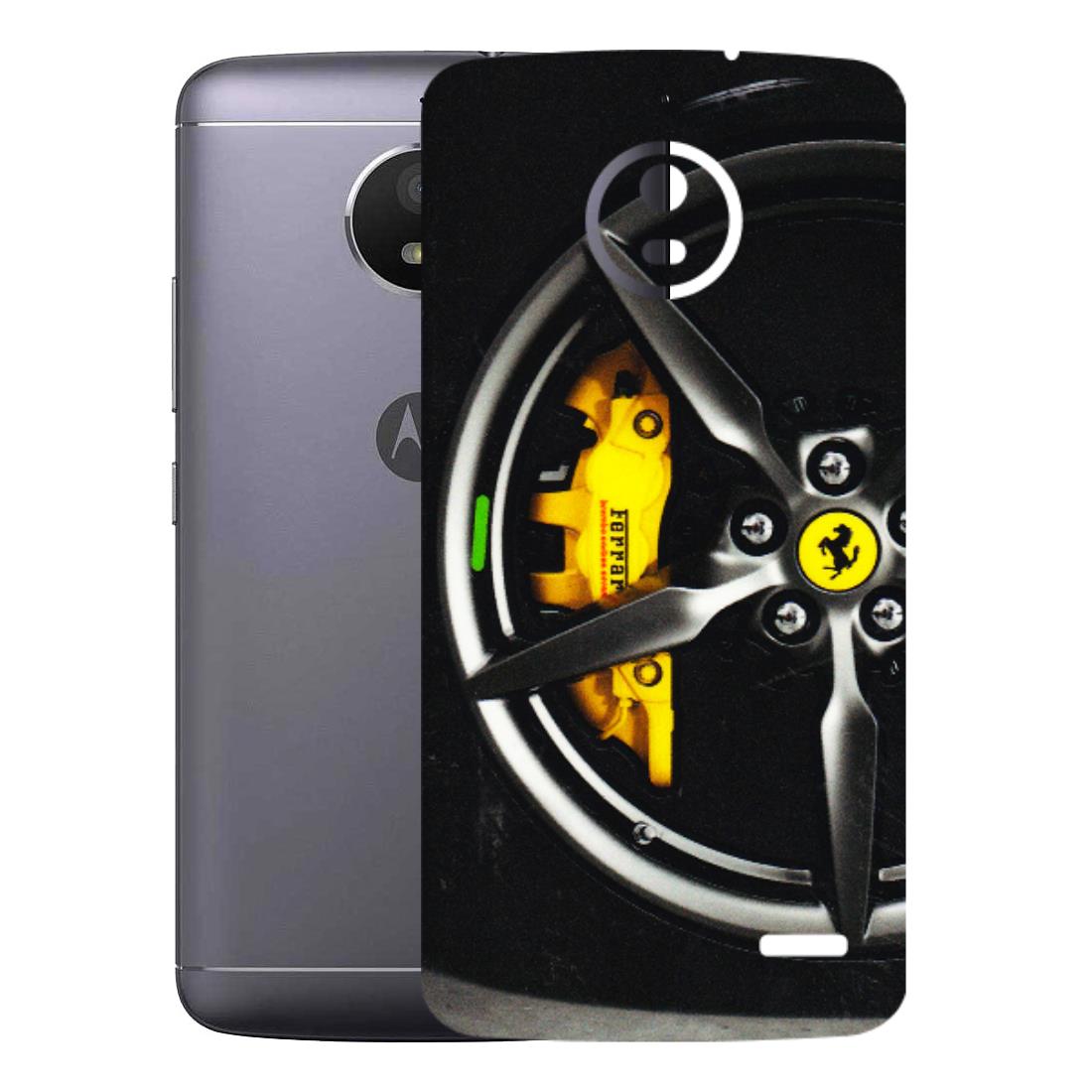 Motorola Phone Skins (All Models) - Ferrari Wheel Alloy - 3D Embossed Finish (L-173) Motorola Moto E4