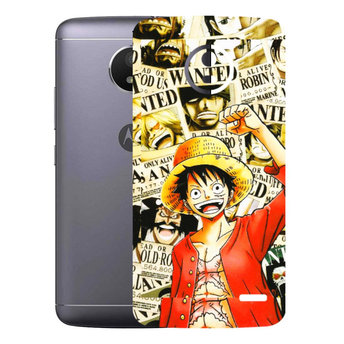 Motorola Phone Skins (All Models) - Luffy Anime - 3D Embossed Finish (L-177) Motorola Moto E4