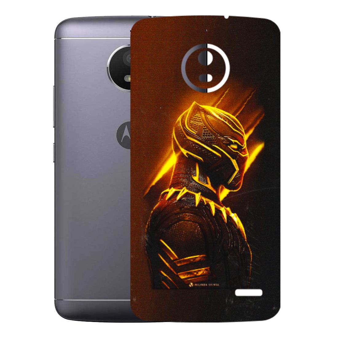 Motorola Phone Skins (All Models) - Gold Black Panther - 3D Embossed Finish (L-181) Motorola Moto E4