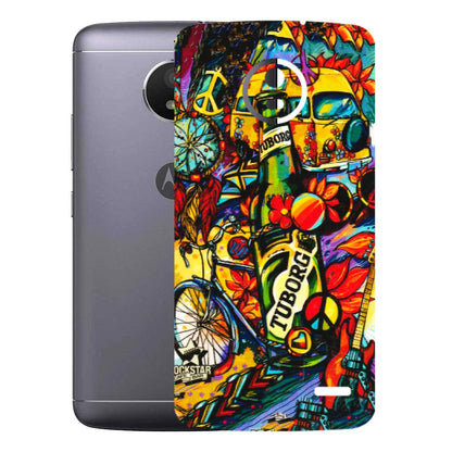 Motorola Phone Skins (All Models) - Cool Beer Bottle - 3D Embossed Finish (L-193) Motorola Moto E4