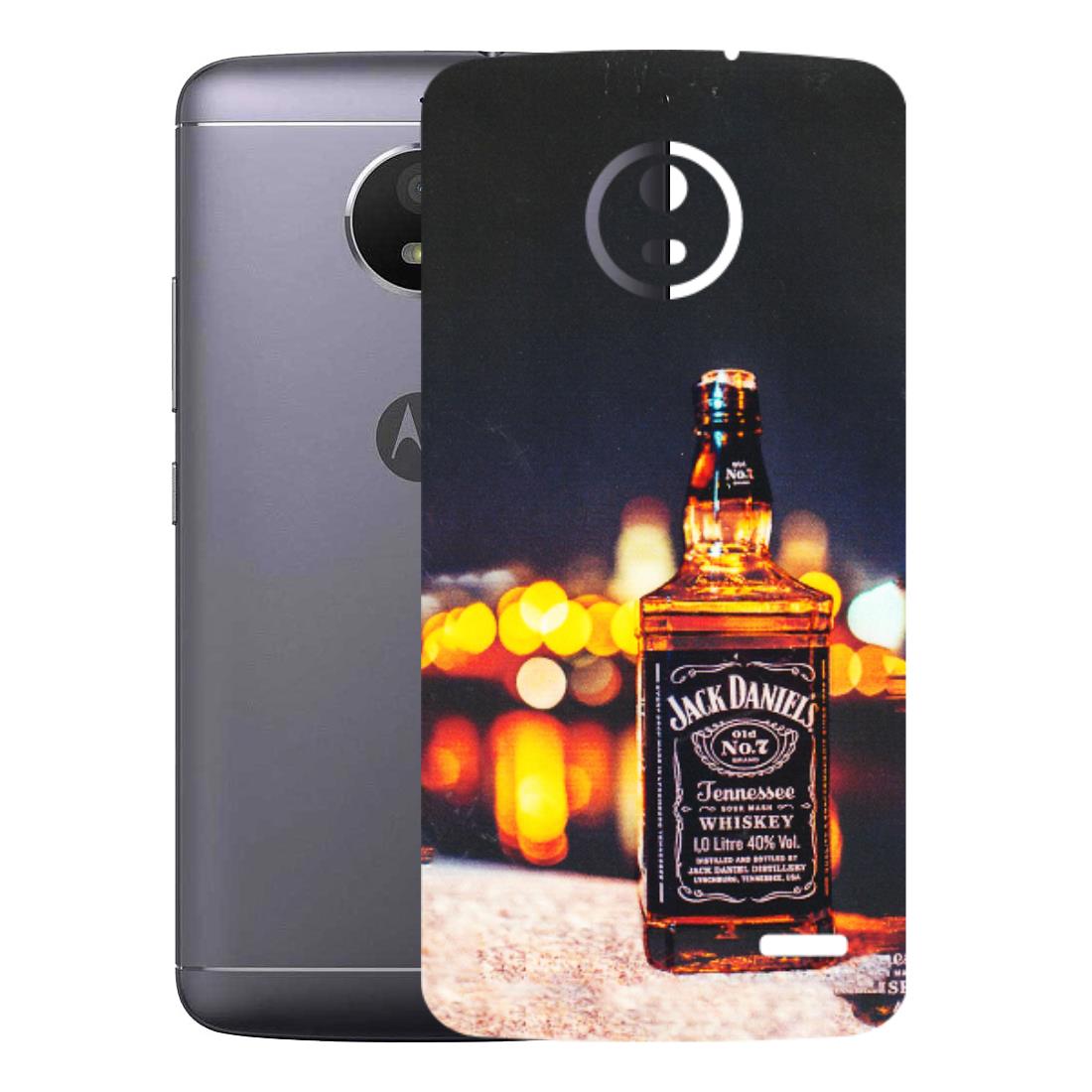 Motorola Phone Skins (All Models) - JD Whiskey Bottle - 3D Embossed Finish (L-20) Motorola Moto E4