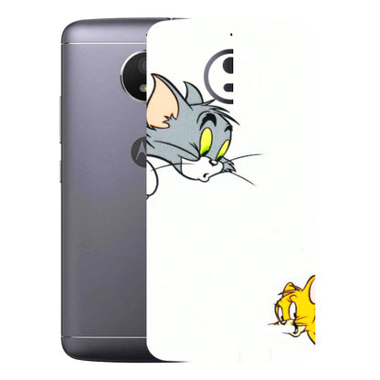 Motorola Phone Skins (All Models) - Cute Tom And Jerry - 3D Embossed Finish (L-220) Motorola Moto E4