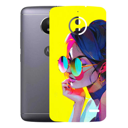 Motorola Phone Skins (All Models) - Bold Stylish Girl - 3D Embossed Finish (L-222) Motorola Moto E4