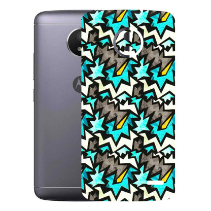 Motorola Phone Skins (All Models) - Funky Zig Zag - 3D Embossed Finish (L-223) Motorola Moto E4