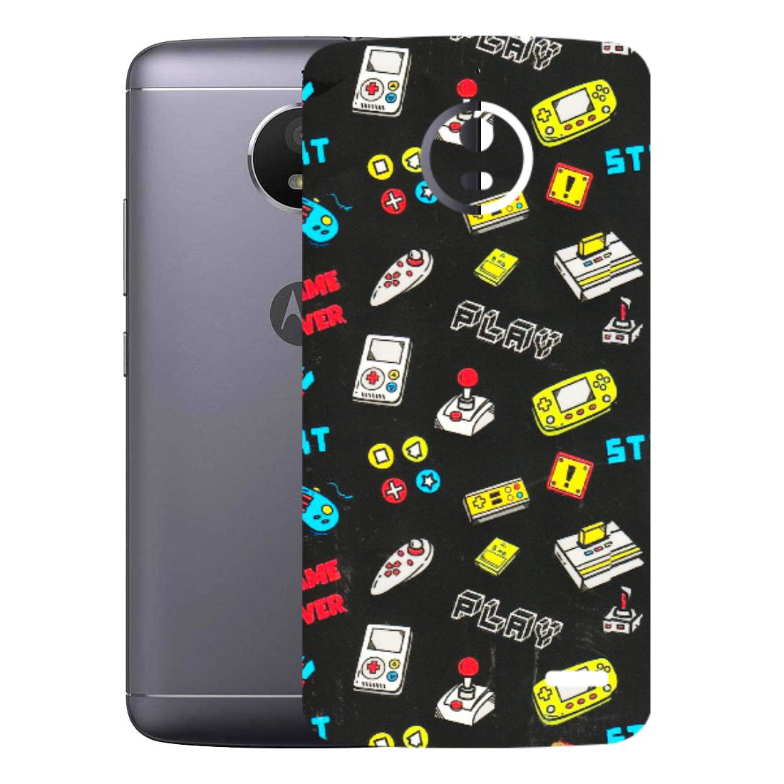 Motorola Phone Skins (All Models) - Gaming Doodles - 3D Embossed Finish (L-224) Motorola Moto E4