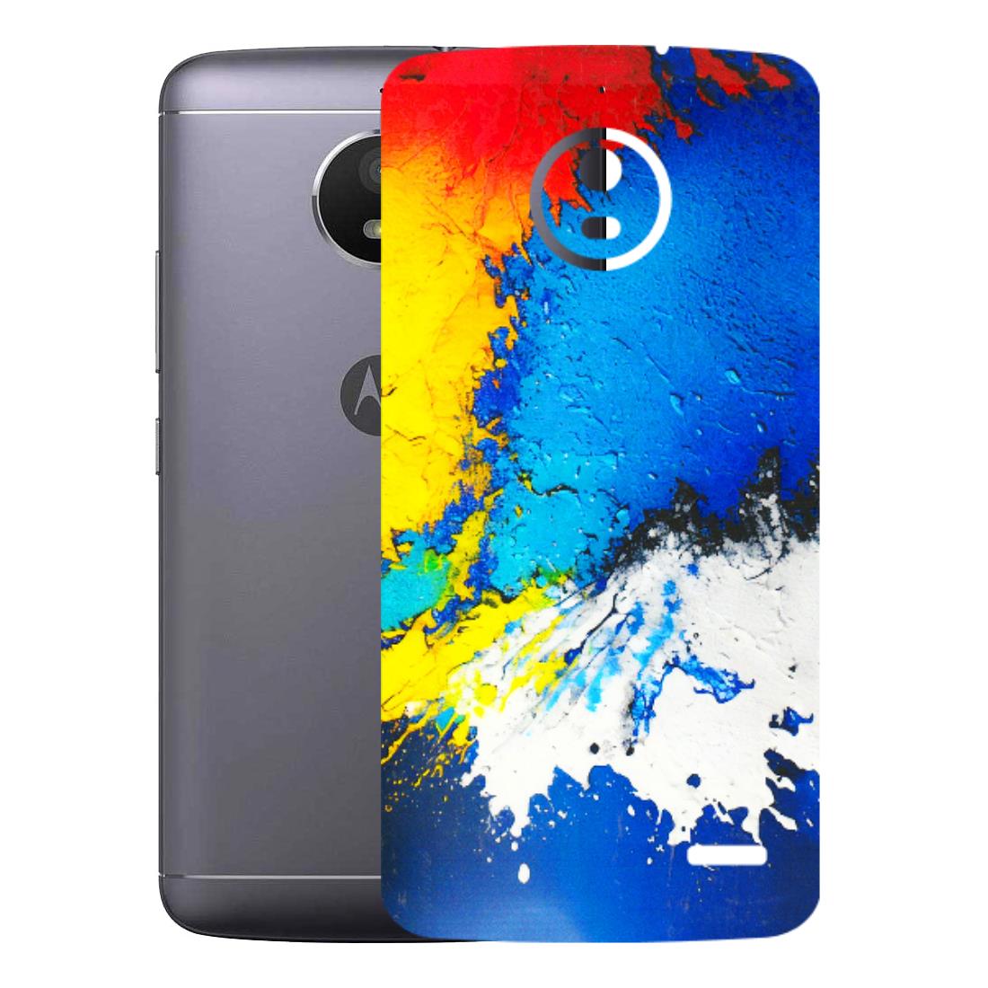 Motorola Phone Skins (All Models) - Acrylic Paint Spill - 3D Embossed Finish (L-229) Motorola Moto E4