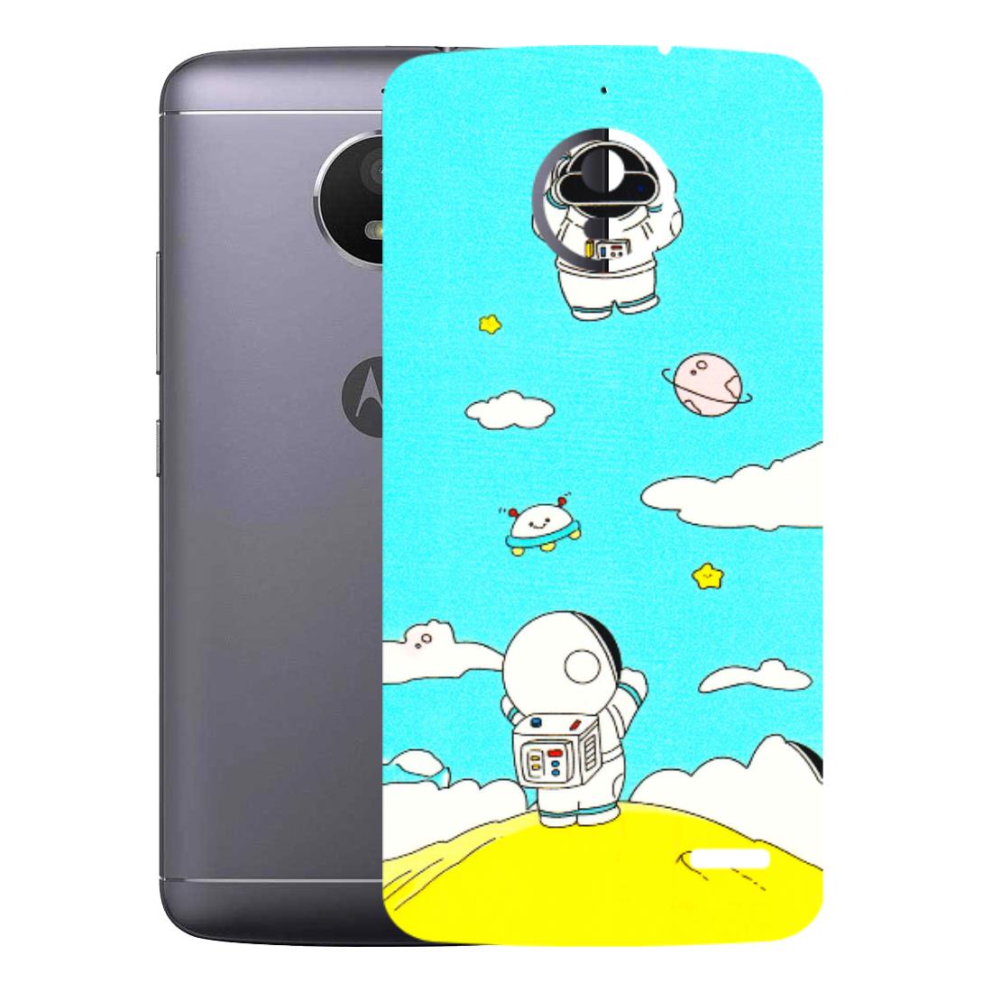 Motorola Phone Skins (All Models) - Blue Skies Astro Float - 3D Embossed Finish (L-230) Motorola Moto E4