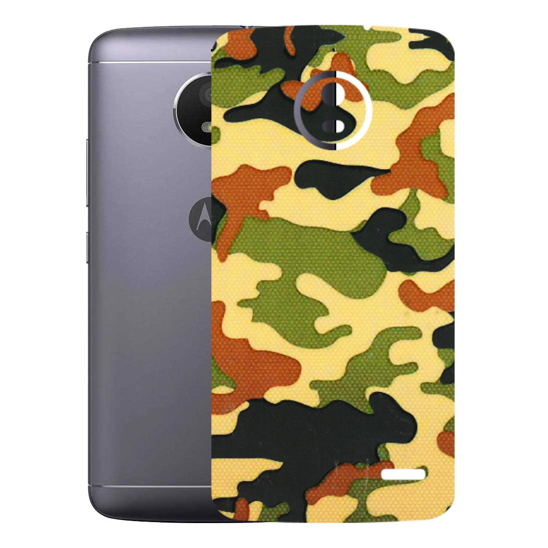 Motorola Phone Skins (All Models) - Indian Military - 3D Embossed Finish (L-234) Motorola Moto E4