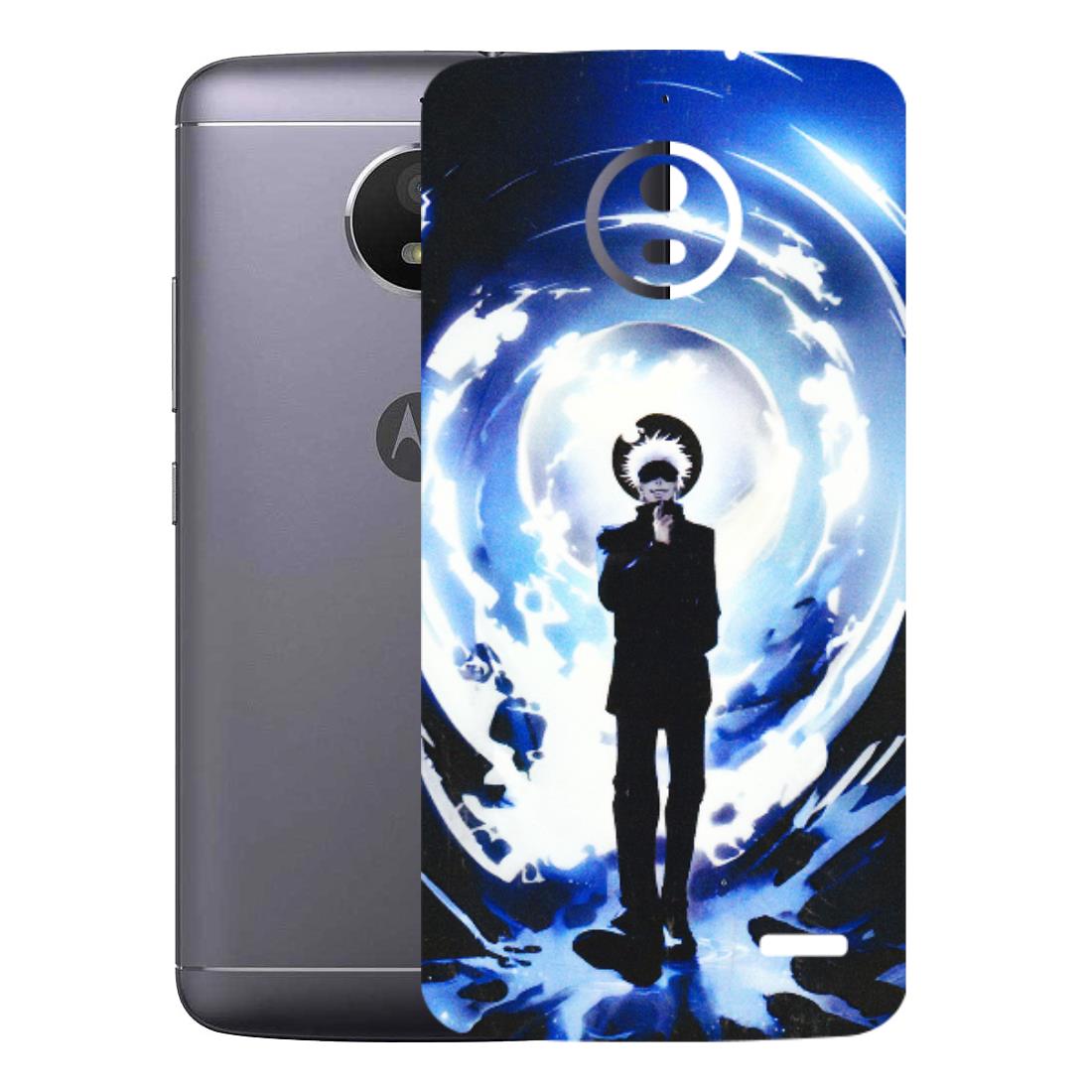 Motorola Phone Skins (All Models) - Satoru Gojo Dark Blue - 3D Embossed Finish (L-235) Motorola Moto E4