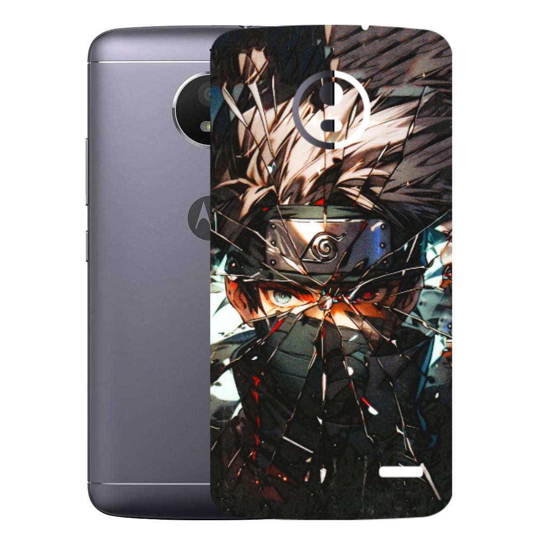 Motorola Phone Skins (All Models) - Kakashi Shattered Glass Effect - 3D Embossed Finish (L-237) Motorola Moto E4