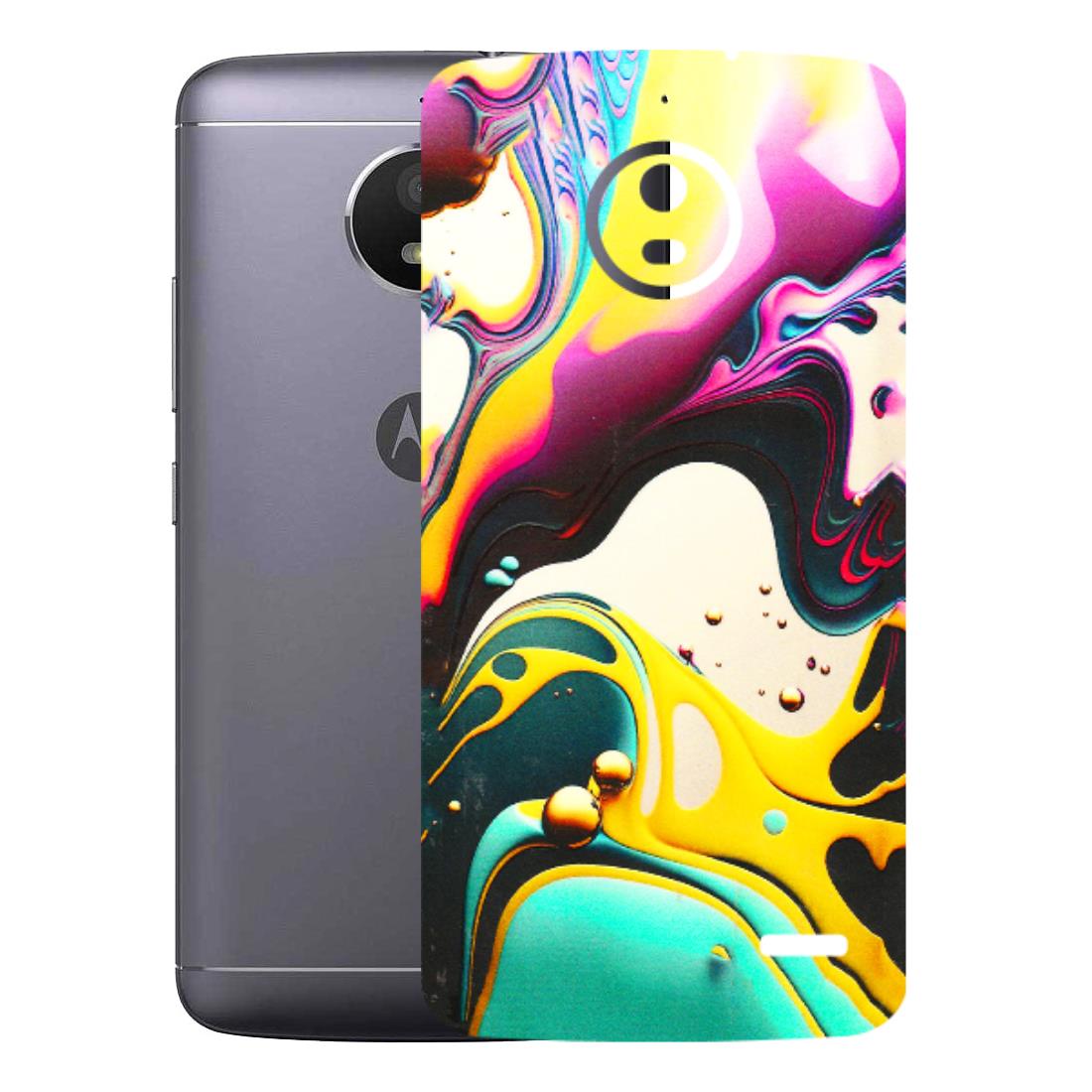 Motorola Phone Skins (All Models) - Multicolor Abstract pattern - 3D Embossed Finish (L-254) Motorola Moto E4