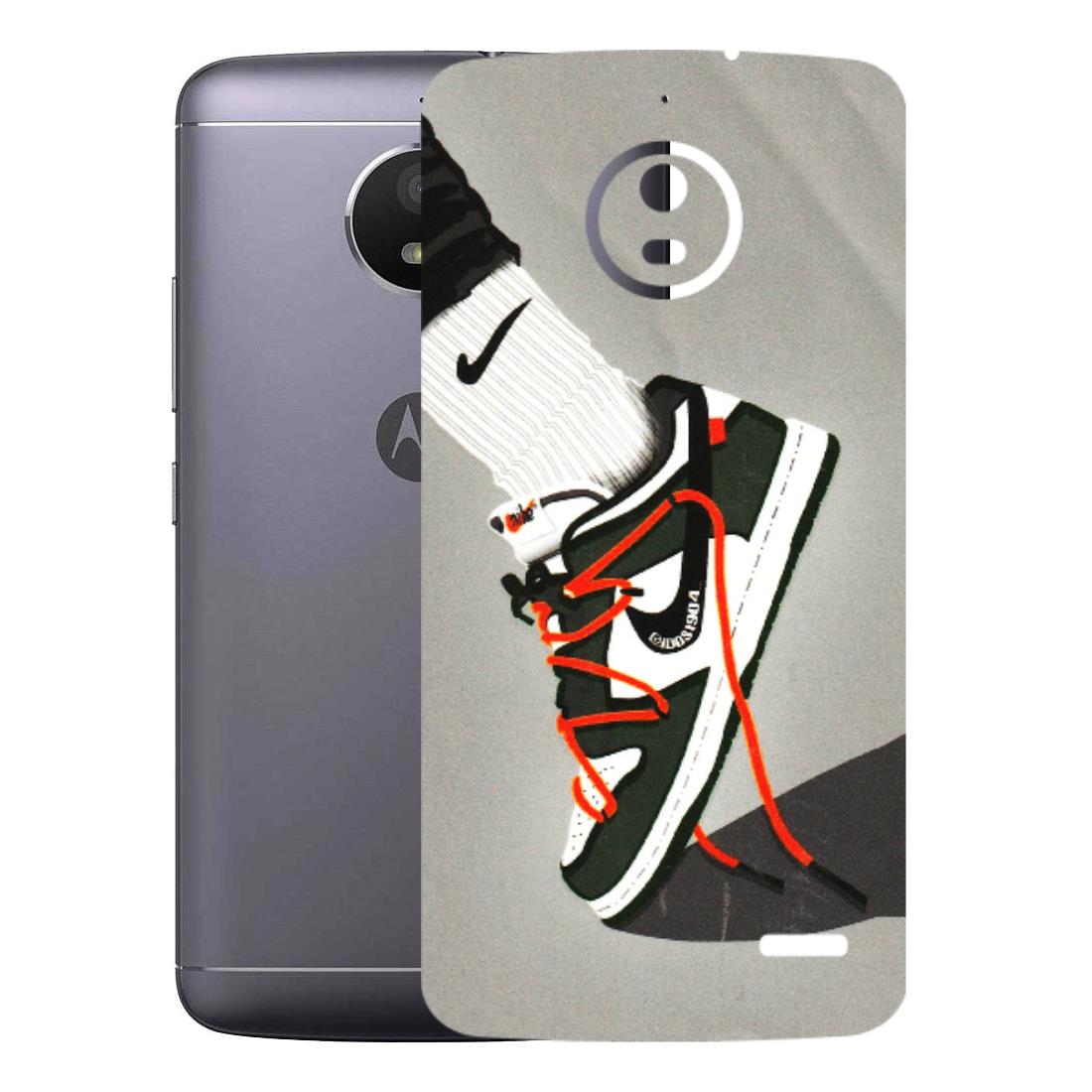 Motorola Phone Skins (All Models) - New Grey Sneaker - 3D Embossed Finish (L-261) Motorola Moto E4