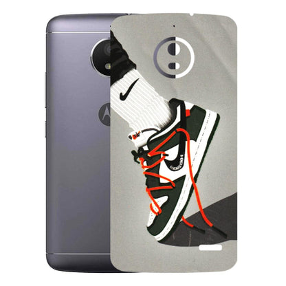 Motorola Phone Skins (All Models) - New Grey Sneaker - 3D Embossed Finish (L-261) Motorola Moto E4