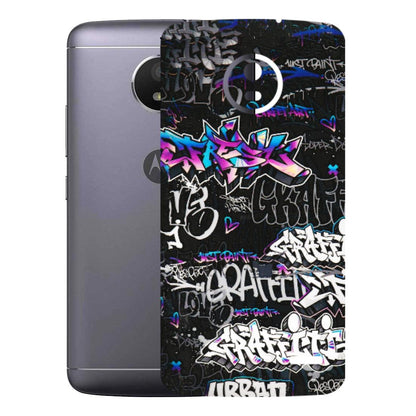Motorola Phone Skins (All Models) - Graffiti Killer - 3D Embossed Finish (L-274) Motorola Moto E4