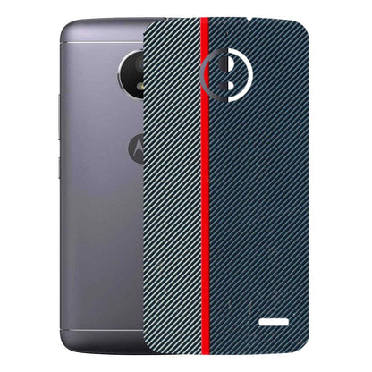 Motorola Phone Skins (All Models) - Blue Sober Lines - 3D Embossed Finish (L-305) Motorola Moto E4