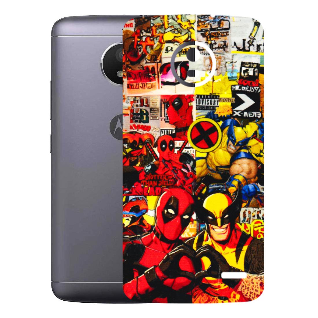 Motorola Phone Skins (All Models) - Spidy Wolverine - 3D Embossed Finish (L-310) Motorola Moto E4