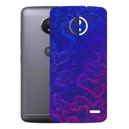 Motorola Phone Skins (All Models) - Purple Ripples Swirl - 3D Embossed Finish (L-314) Motorola Moto E4