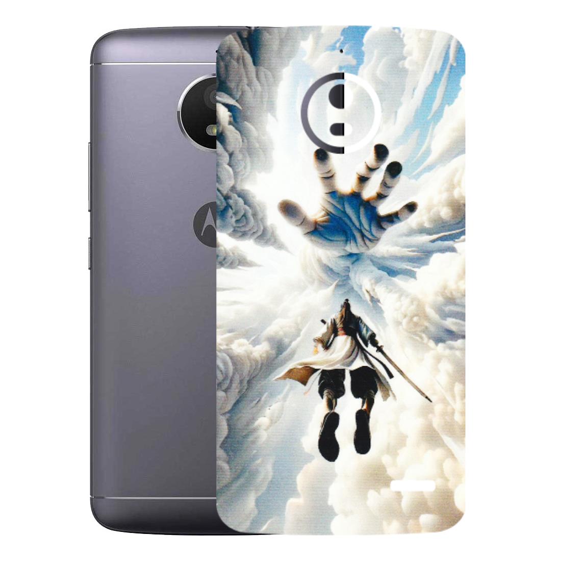 Motorola Phone Skins (All Models) - Big Hand With Monkey King - 3D Embossed Finish (L-323) Motorola Moto E4