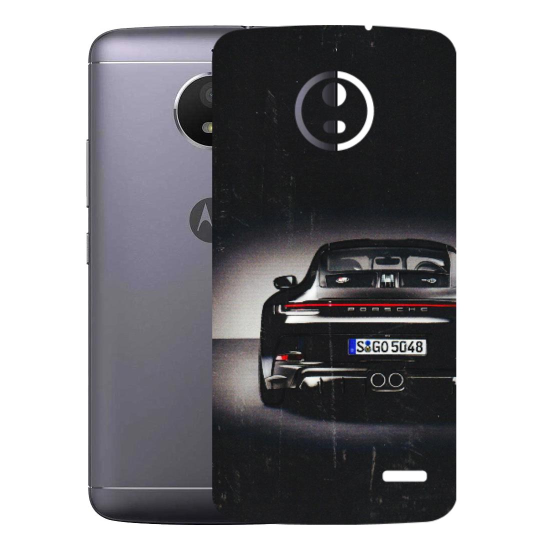 Motorola Phone Skins (All Models) - New Black Porsche GT3 - 3D Embossed Finish (L-327) Motorola Moto E4