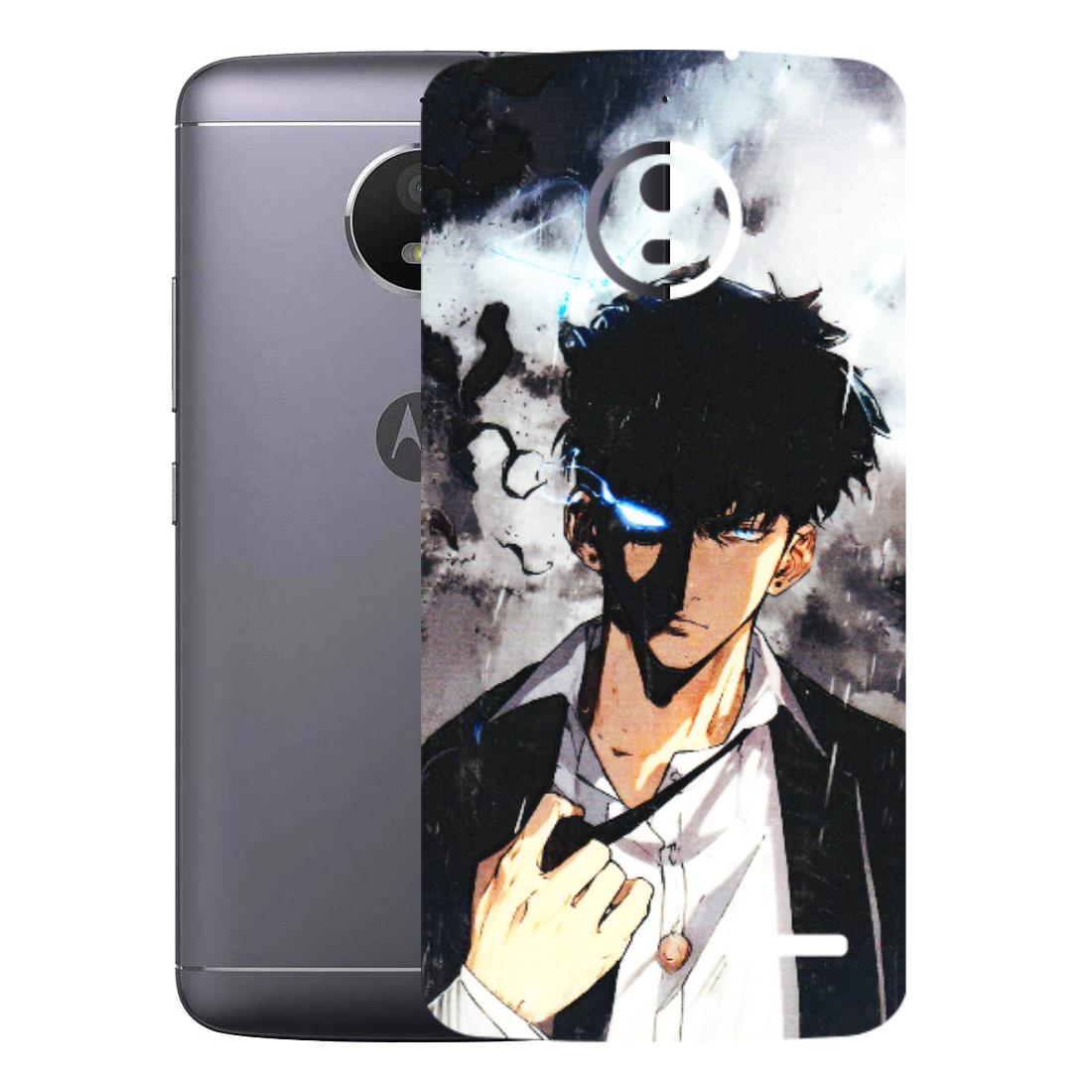 Motorola Phone Skins (All Models) - Sung Jinwoo Manhwa Anime - 3D Embossed Finish (L-328) Motorola Moto E4
