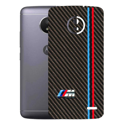Motorola Phone Skins (All Models) - BM Carbon Fiber Feels - 3D Embossed Finish (L-38) Motorola Moto E4