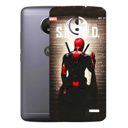Motorola Phone Skins (All Models) - Deadpool - 3D Embossed Finish (L-56) Motorola Moto E4