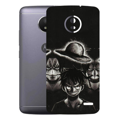 Motorola Phone Skins (All Models) - Black Luffy Hat - 3D Embossed Finish (L-57) Motorola Moto E4