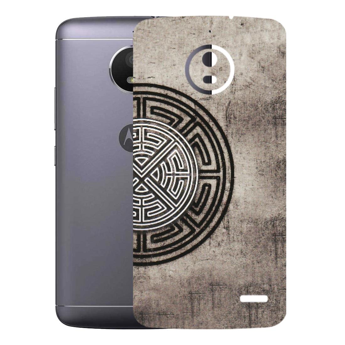 Motorola Phone Skins (All Models) - Mysterious Circular Design - 3D Embossed Finish (L-63) Motorola Moto E4