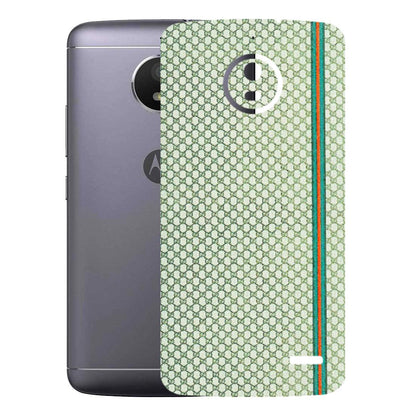 Motorola Phone Skins (All Models) - Gucci Fabric Pattern - 3D Embossed Finish (L-73) Motorola Moto E4