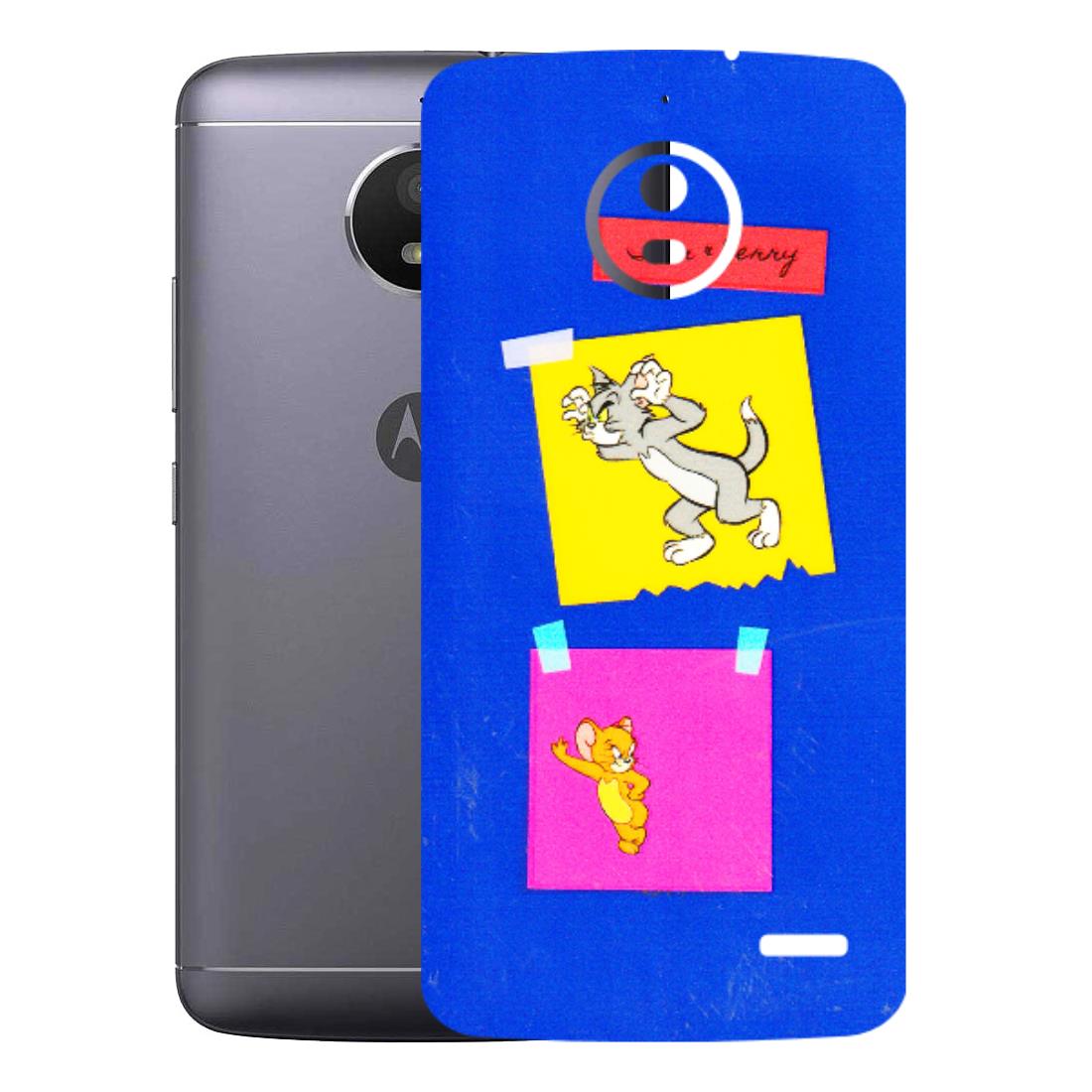 Motorola Phone Skins (All Models) - Tom N Jerry Sticky Notes - 3D Embossed Finish (L-88) Motorola Moto E4