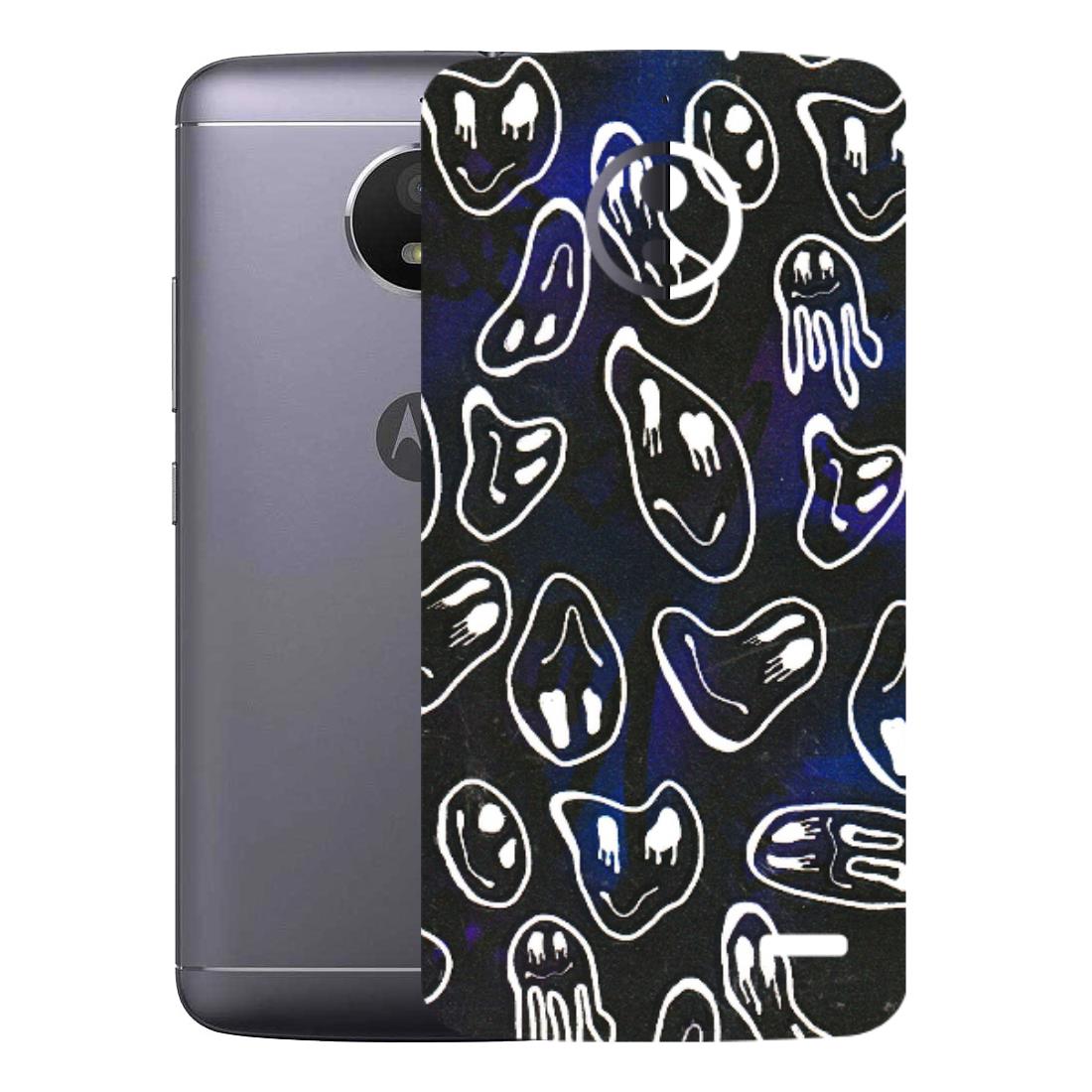 Motorola Phone Skins (All Models) - Distorted Smileys - 3D Embossed Finish (L-92) Motorola Moto E4