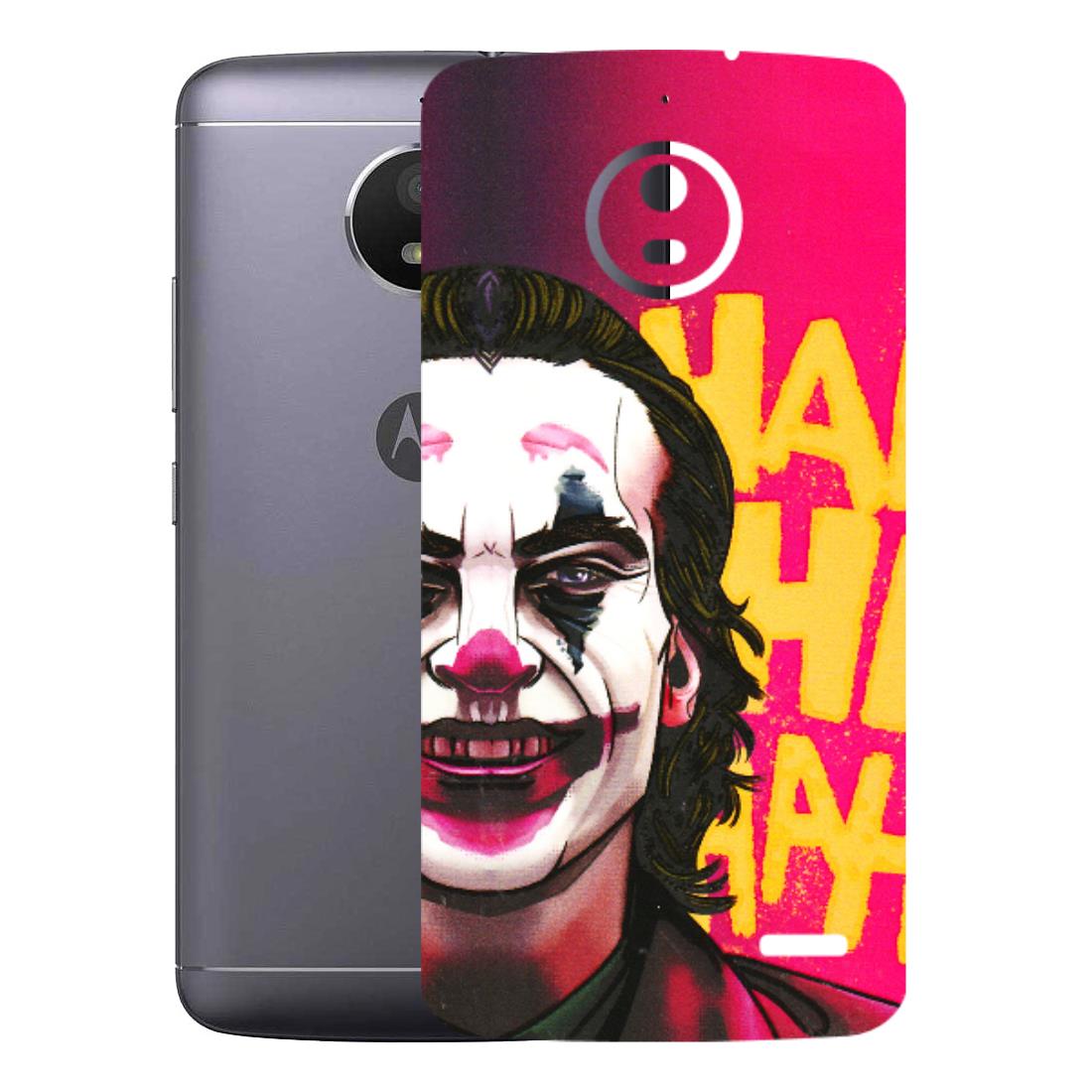 Motorola Phone Skins (All Models) - Joker Evil Laugh - 3D Embossed Finish (L-97) Motorola Moto E4