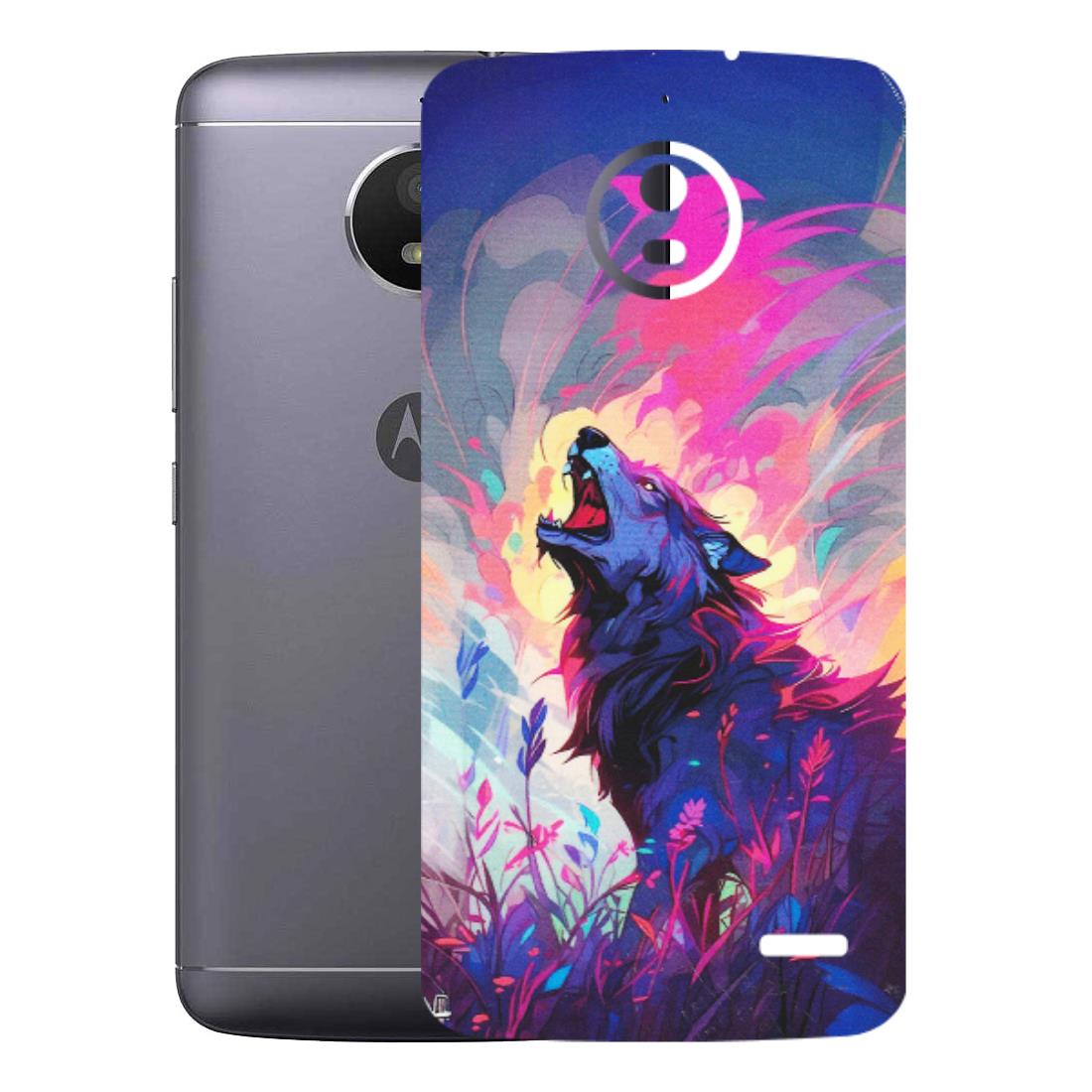 Motorola Phone Skins (All Models) - New Wild Wolf Abstract - Matte Finish (M-125) Motorola Moto E4