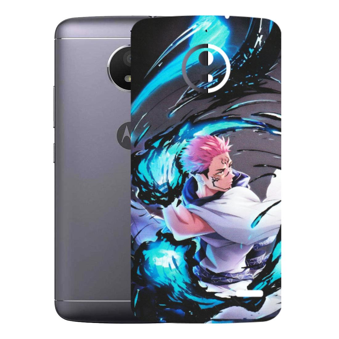 Motorola Phone Skins (All Models) - New Jujutsu Kaisen Grey Blue Anime - Matte Finish (M-127) Motorola Moto E4